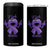 FxxK Anorexia Eating Disorder Purple Ribbon Mental Health Awareness 4 in 1 Can Cooler Tumbler TS09 One Size: 16 oz Black Print Your Wear