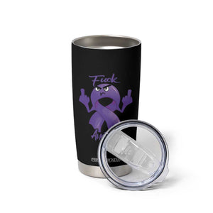 FxxK Anorexia Eating Disorder Purple Ribbon Mental Health Awareness Tumbler Cup TS09 Print Your Wear
