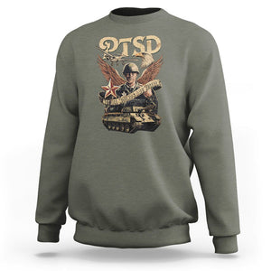 PTSD Awareness Sweatshirt Not All Wounds Are Visible Veteran Mental Health TS09 Military Green Printyourwear