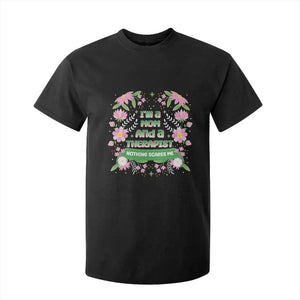 I'm A Mom And A Therapist Nothing Scares Me T Shirt For Kid TS09 Black Print Your Wear