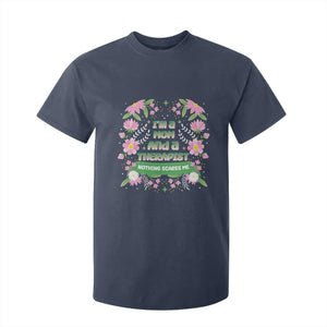I'm A Mom And A Therapist Nothing Scares Me T Shirt For Kid TS09 Navy Print Your Wear