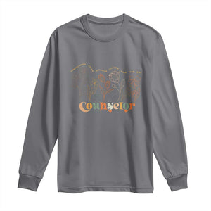 Mental Health School Psychologist Counselor Long Sleeve Shirt TS09 Charcoal Print Your Wear