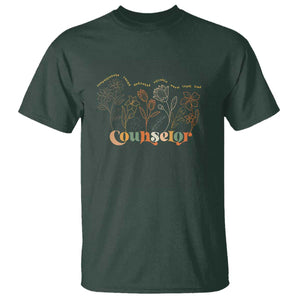 Mental Health School Psychologist Counselor T Shirt TS09 Dark Forest Green Print Your Wear