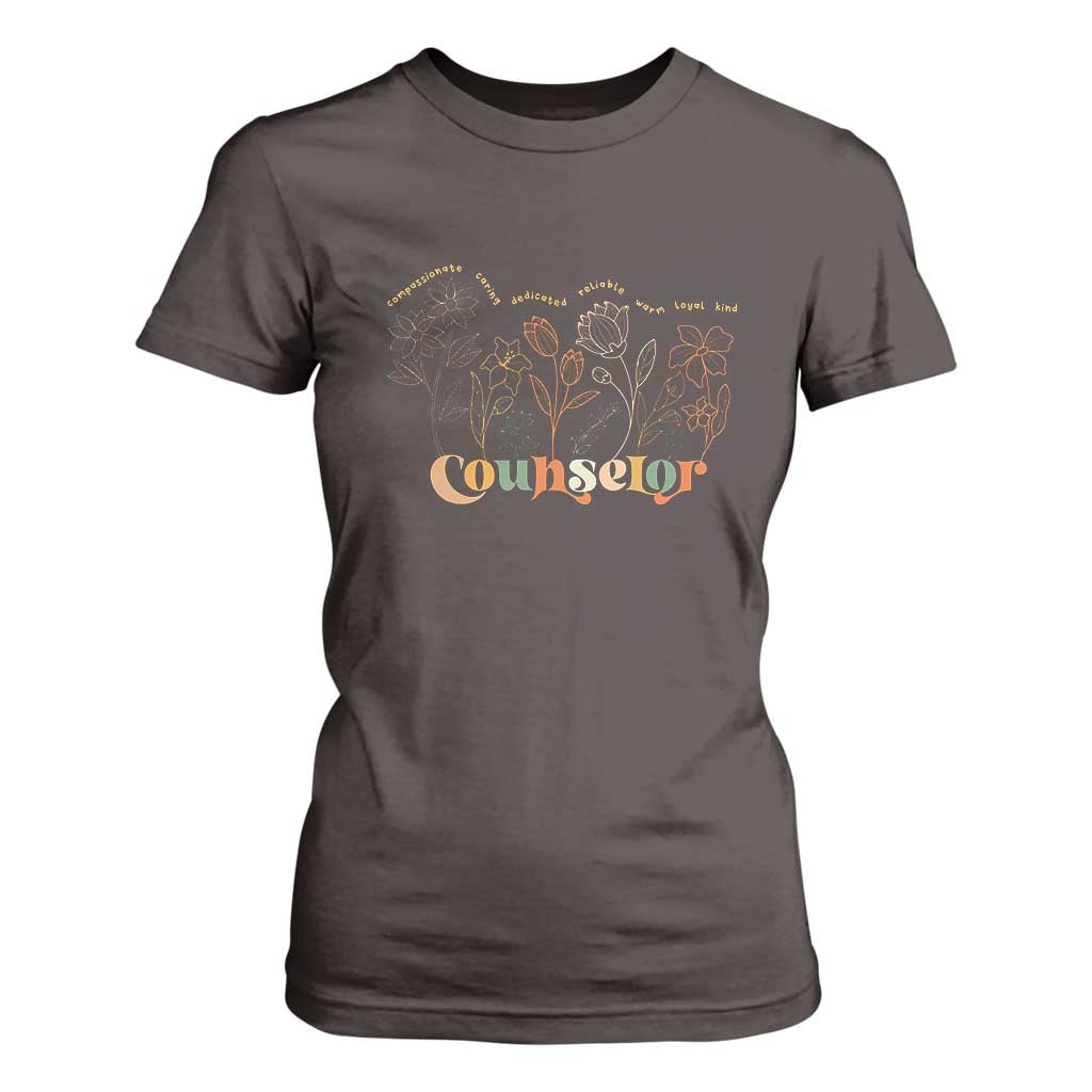 Mental Health School Psychologist Counselor T Shirt For Women TS09 Dark Chocolate Print Your Wear