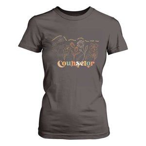 Mental Health School Psychologist Counselor T Shirt For Women TS09 Dark Chocolate Print Your Wear
