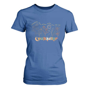 Mental Health School Psychologist Counselor T Shirt For Women TS09 Royal Blue Print Your Wear