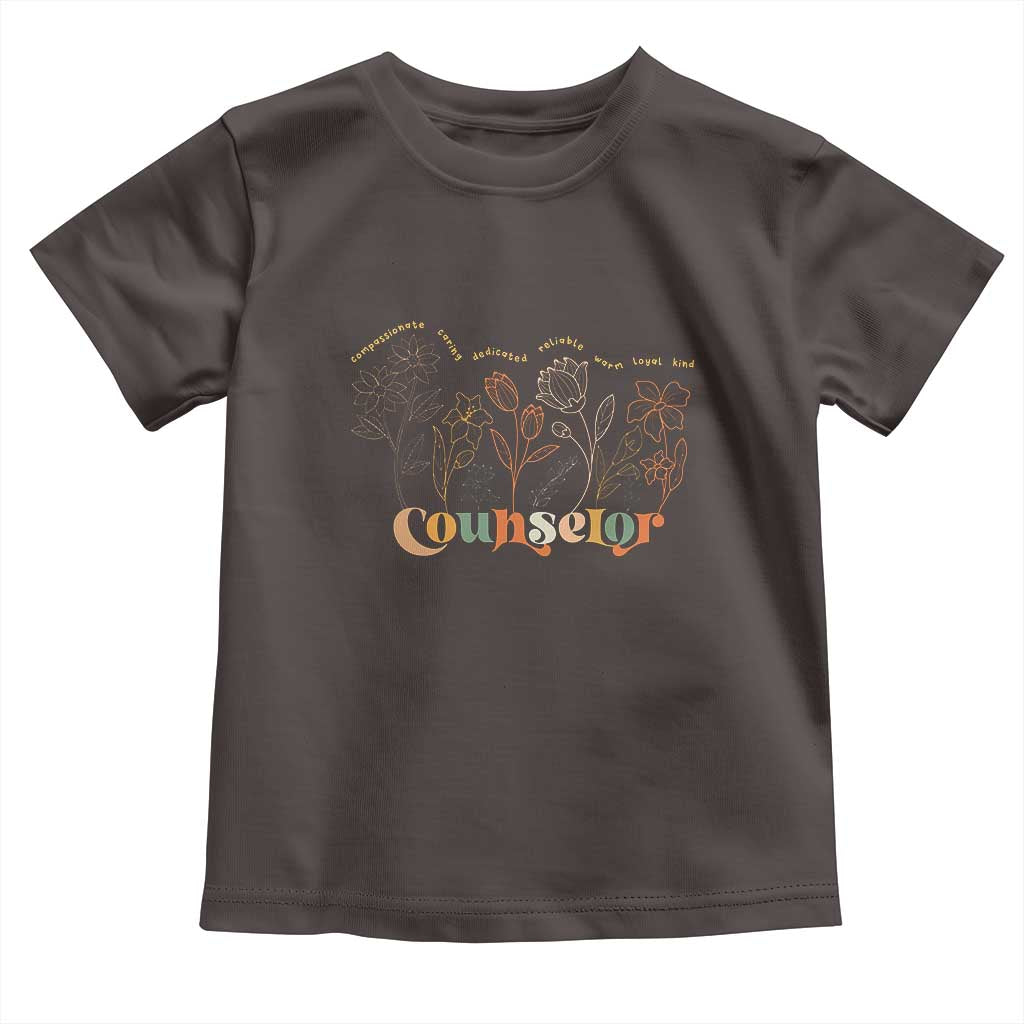Mental Health School Psychologist Counselor Toddler T Shirt TS09 Dark Chocolate Print Your Wear