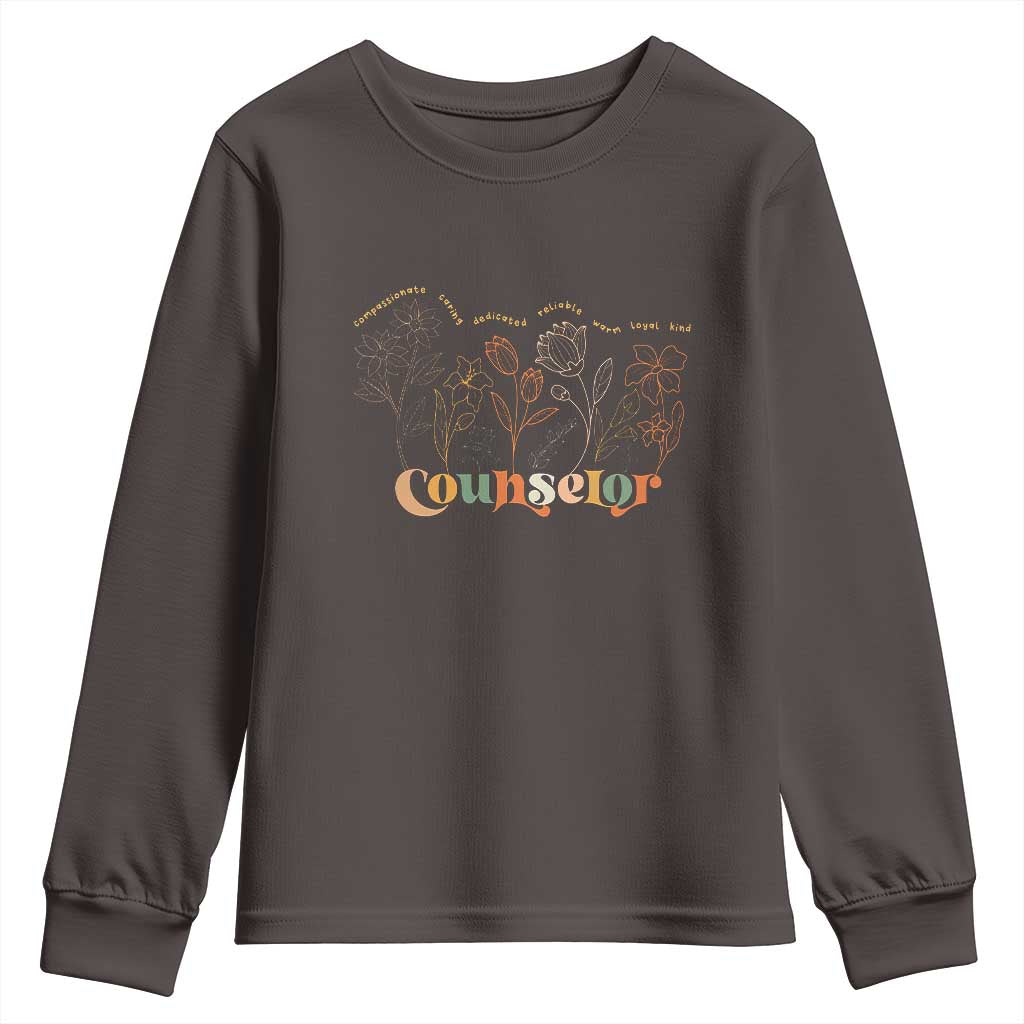 Mental Health School Psychologist Counselor Youth Sweatshirt TS09 Dark Chocolate Print Your Wear