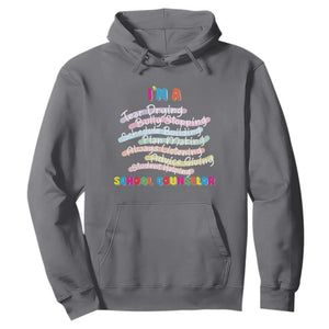 I'm A School Counselor Hoodie School Psychologist TS09 Charcoal Print Your Wear
