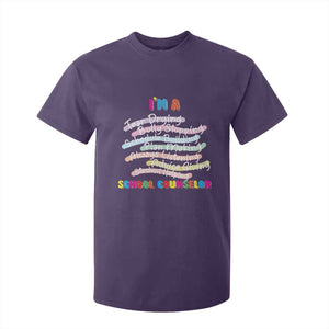 I'm A School Counselor T Shirt For Kid School Psychologist TS09 Purple Print Your Wear