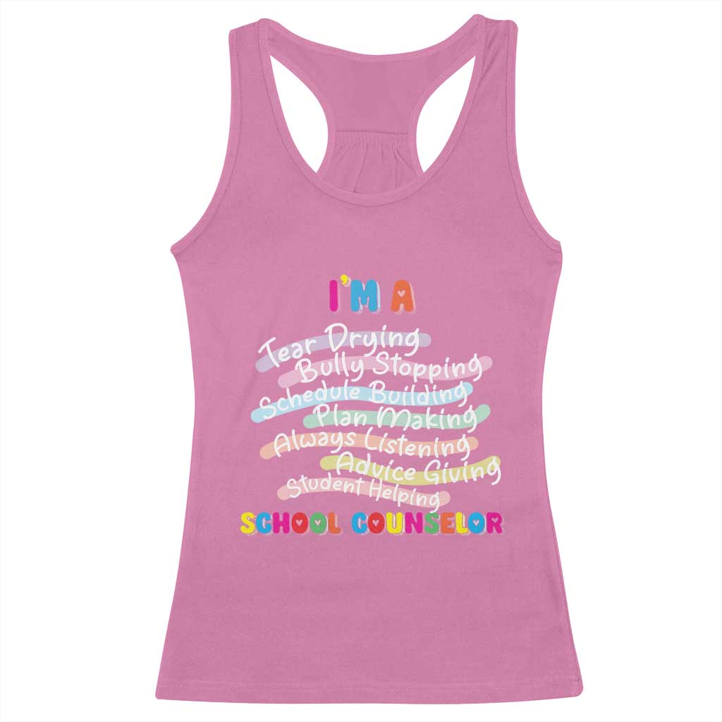 I'm A School Counselor Racerback Tank Top School Psychologist TS09 Azalea Print Your Wear