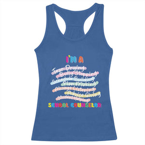I'm A School Counselor Racerback Tank Top School Psychologist TS09 Royal Blue Print Your Wear