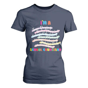 I'm A School Counselor T Shirt For Women School Psychologist TS09 Navy Print Your Wear