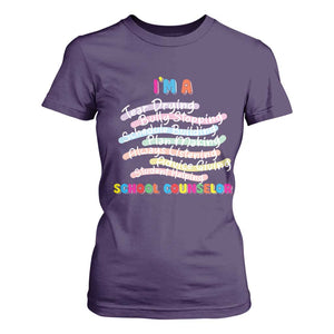 I'm A School Counselor T Shirt For Women School Psychologist TS09 Purple Print Your Wear