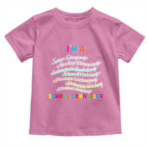 I'm A School Counselor Toddler T Shirt School Psychologist TS09 Azalea Print Your Wear