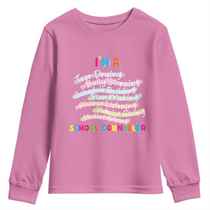 I'm A School Counselor Youth Sweatshirt School Psychologist TS09 Azalea Print Your Wear