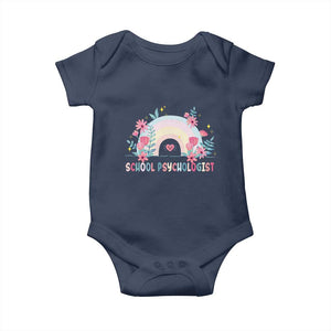Mental Health School Psychologist Baby Onesie TS09 Navy Print Your Wear