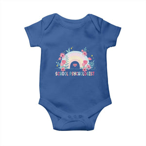 Mental Health School Psychologist Baby Onesie TS09 Royal Blue Print Your Wear