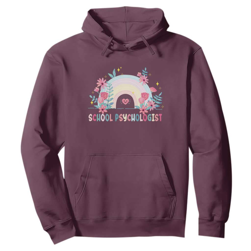 Mental Health School Psychologist Hoodie TS09 Maroon Print Your Wear