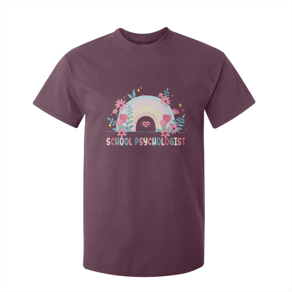 Mental Health School Psychologist T Shirt For Kid TS09 Maroon Print Your Wear
