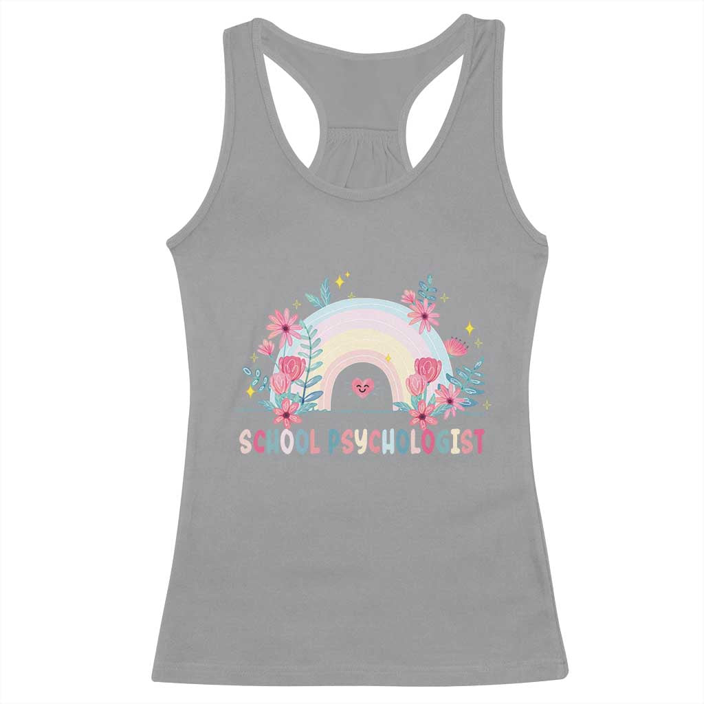 Mental Health School Psychologist Racerback Tank Top TS09 Sport Gray Print Your Wear