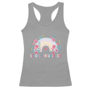 Mental Health School Psychologist Racerback Tank Top TS09 Sport Gray Print Your Wear