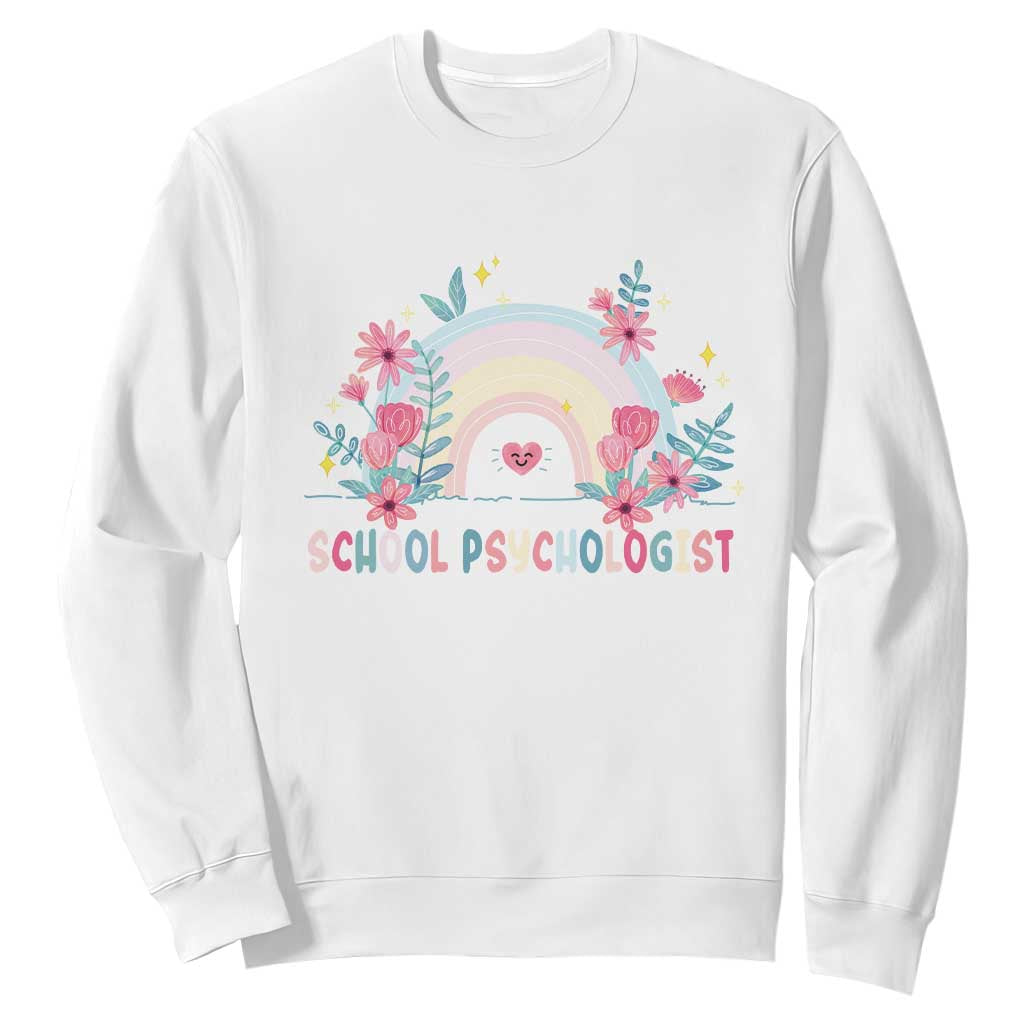 Mental Health School Psychologist Sweatshirt TS09 White Print Your Wear
