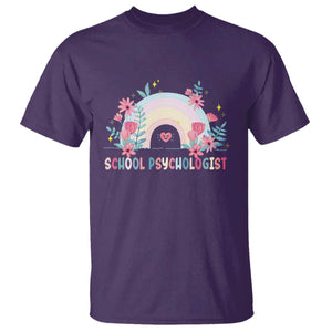 Mental Health School Psychologist T Shirt TS09 Purple Print Your Wear
