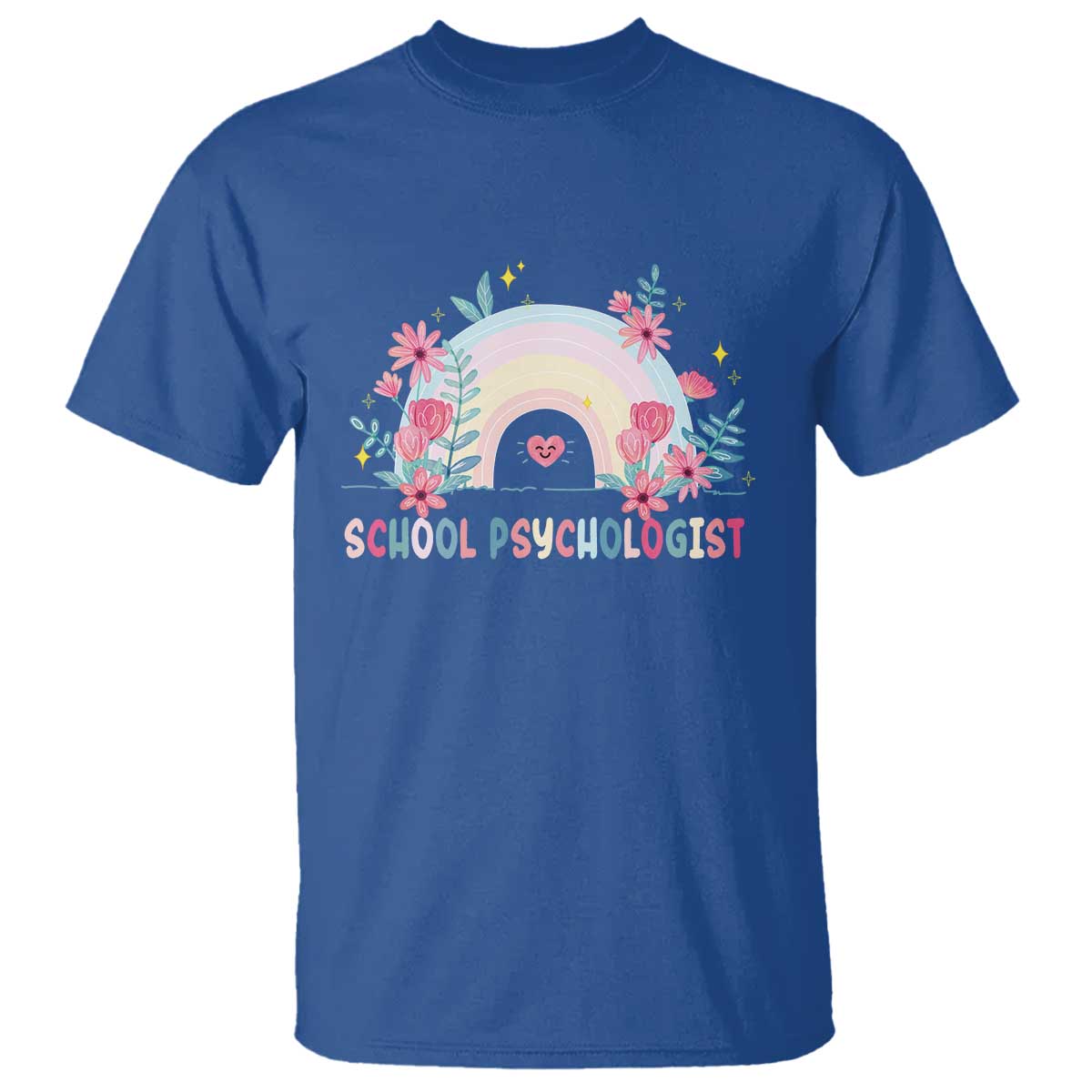 Mental Health School Psychologist T Shirt TS09 Royal Blue Print Your Wear