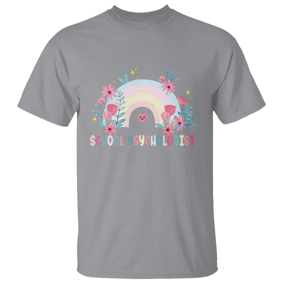 Mental Health School Psychologist T Shirt TS09 Sport Gray Print Your Wear