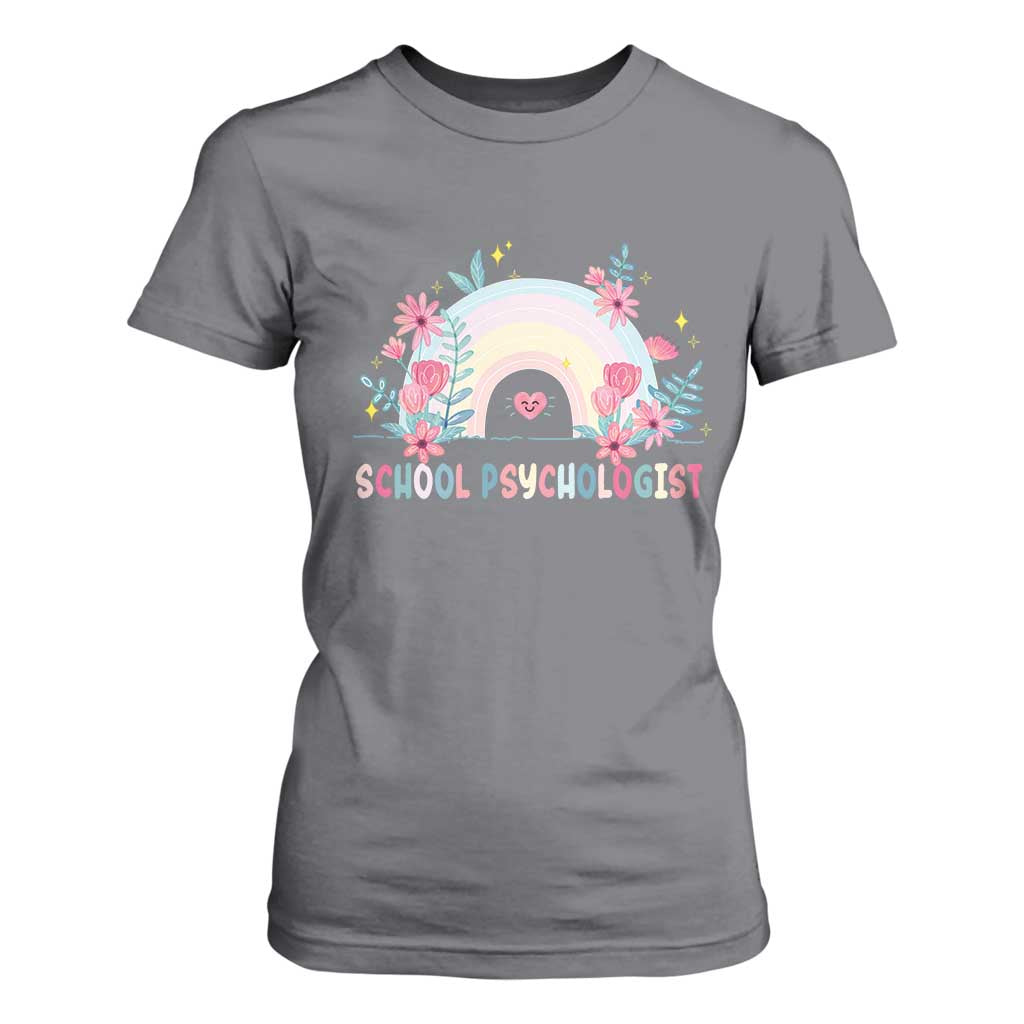 Mental Health School Psychologist T Shirt For Women TS09 Charcoal Print Your Wear