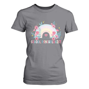 Mental Health School Psychologist T Shirt For Women TS09 Charcoal Print Your Wear