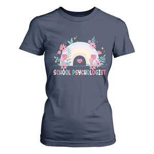 Mental Health School Psychologist T Shirt For Women TS09 Navy Print Your Wear