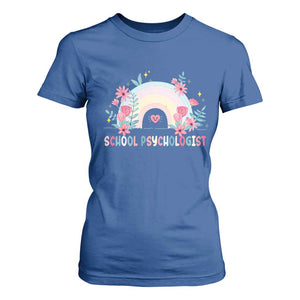 Mental Health School Psychologist T Shirt For Women TS09 Royal Blue Print Your Wear