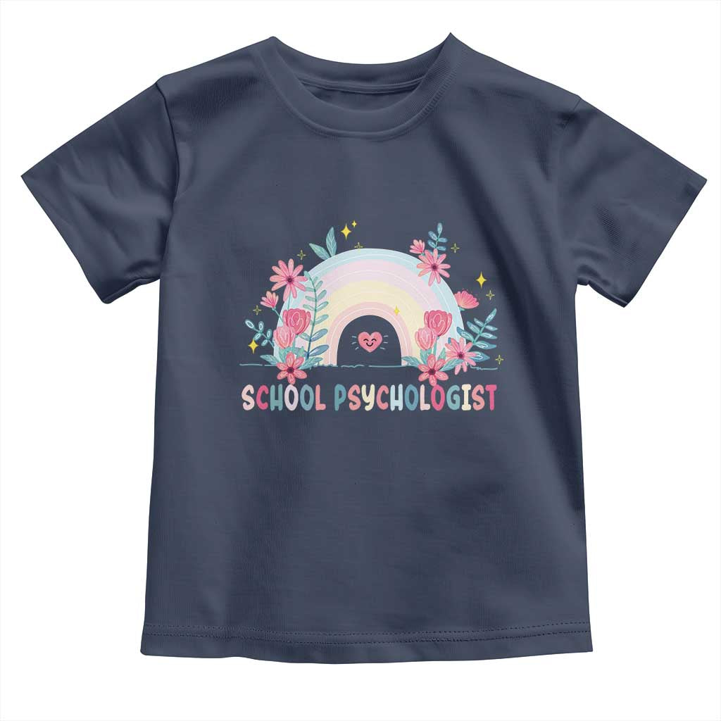 Mental Health School Psychologist Toddler T Shirt TS09 Navy Print Your Wear