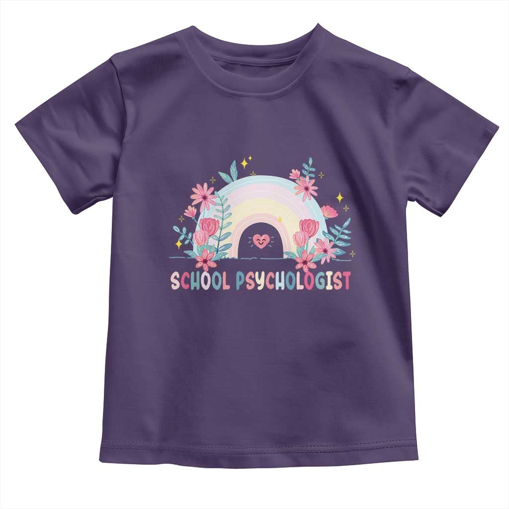 Mental Health School Psychologist Toddler T Shirt TS09 Purple Print Your Wear