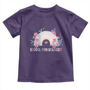 Mental Health School Psychologist Toddler T Shirt TS09 Purple Print Your Wear