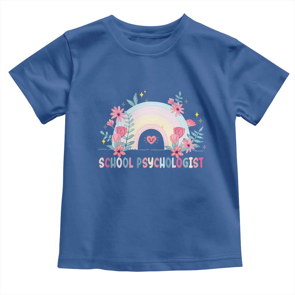 Mental Health School Psychologist Toddler T Shirt TS09 Royal Blue Print Your Wear