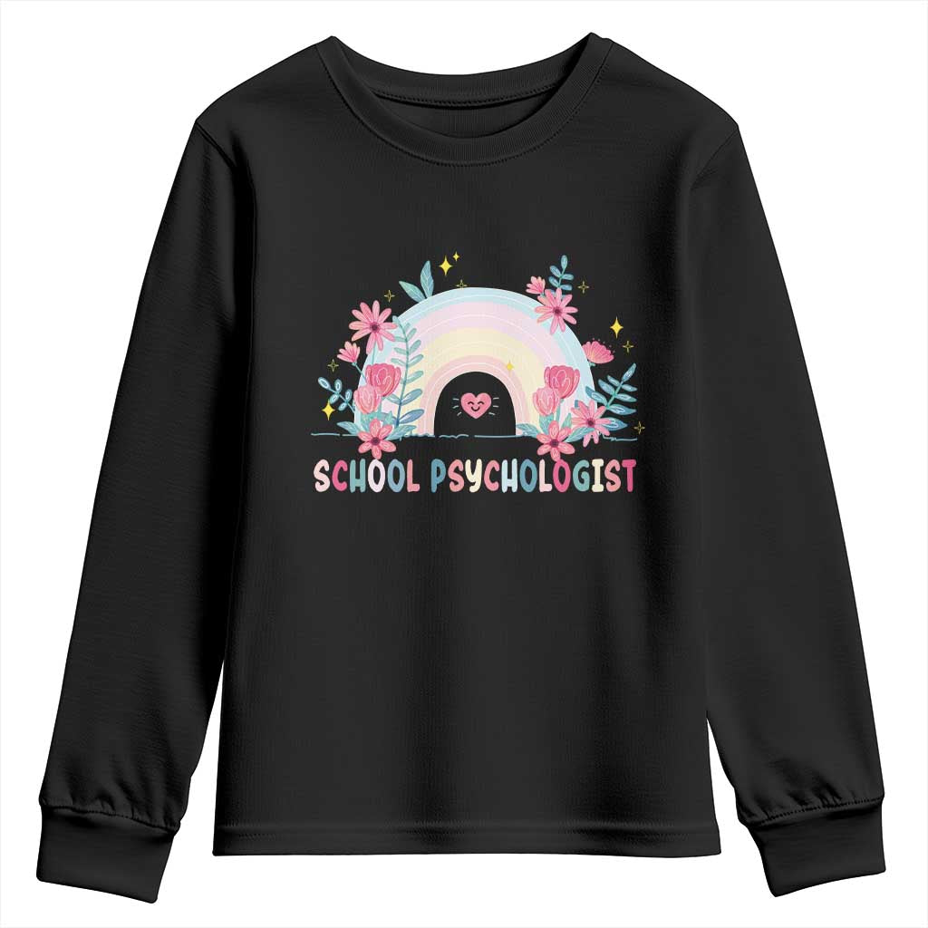 Mental Health School Psychologist Youth Sweatshirt TS09 Black Print Your Wear