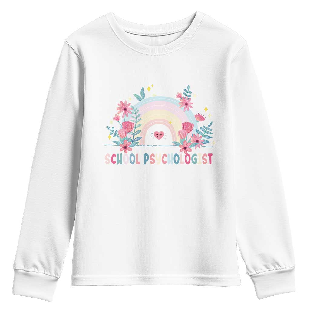 Mental Health School Psychologist Youth Sweatshirt TS09 White Print Your Wear