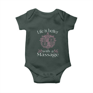Massage Therapy Baby Onesie Life Is Better With A Massage TS09 Print Your Wear
