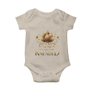 Massage Therapy Baby Onesie Nice to be Kneaded TS09 Sand Print Your Wear