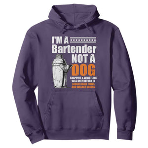 I'm A Bartender Not A Dog Hoodie TS09 Purple Print Your Wear