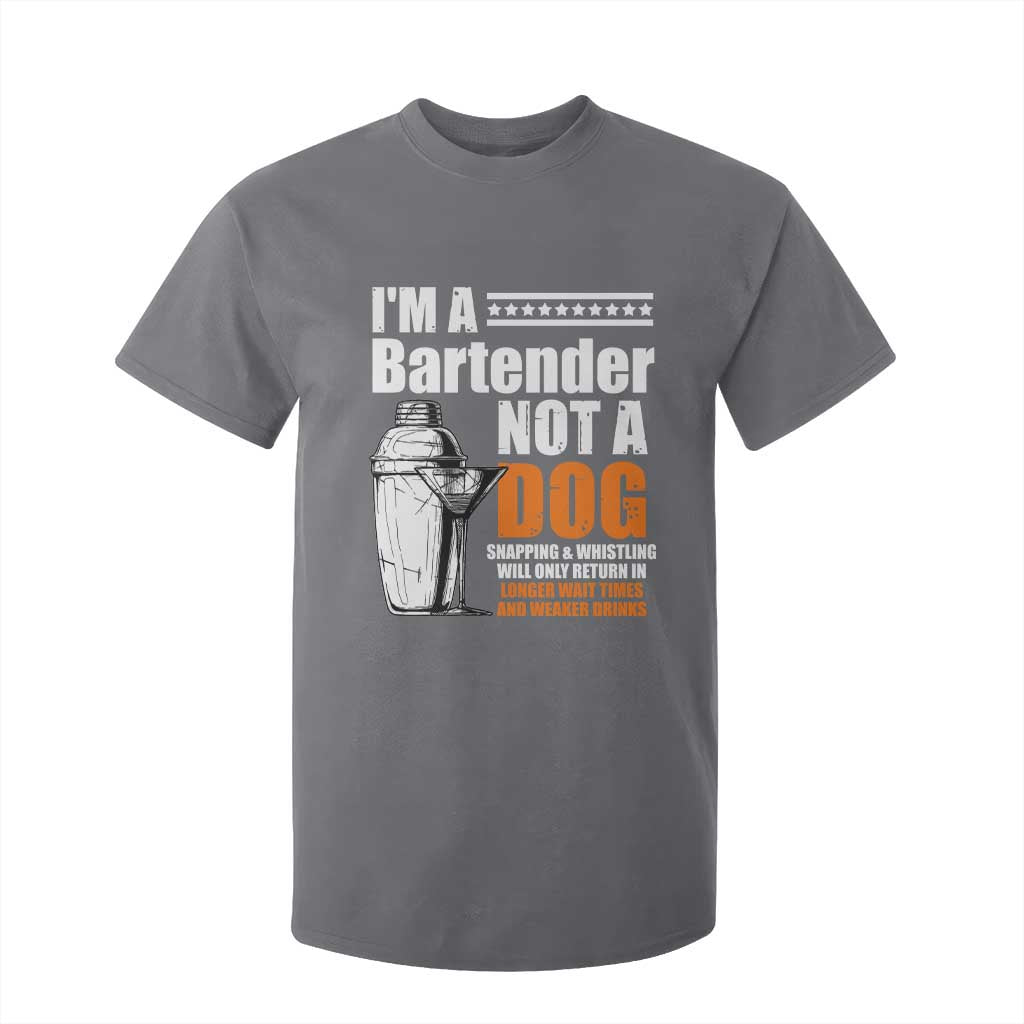 I'm A Bartender Not A Dog T Shirt For Kid TS09 Charcoal Print Your Wear