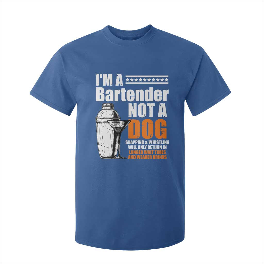 I'm A Bartender Not A Dog T Shirt For Kid TS09 Royal Blue Print Your Wear