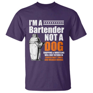 I'm A Bartender Not A Dog T Shirt TS09 Purple Print Your Wear