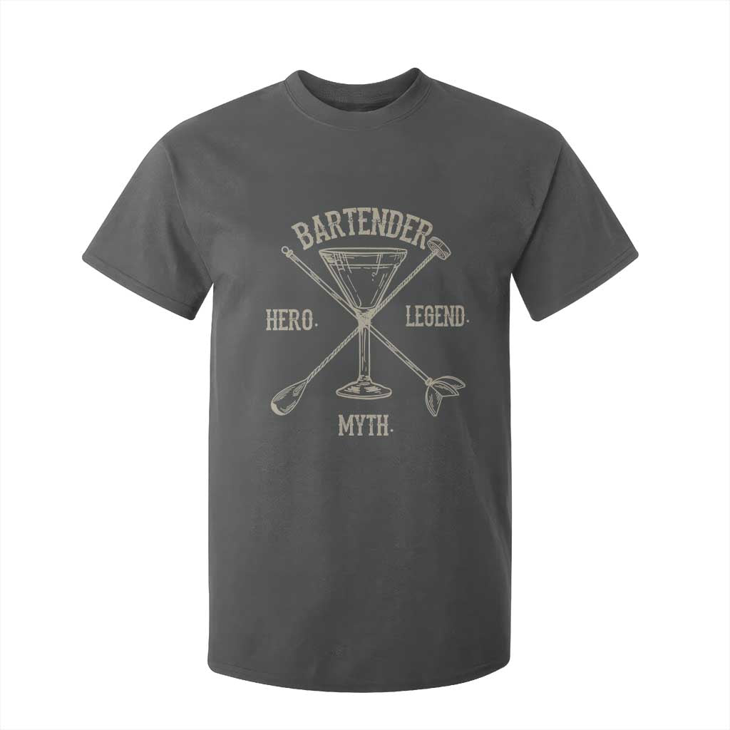Bartender Hero Myth Legend T Shirt For Kid TS09 Dark Heather Print Your Wear