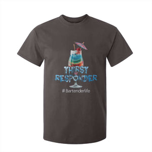 Funny Bartender T Shirt For Kid Thirst Responder Mixologists TS09 Dark Chocolate Print Your Wear