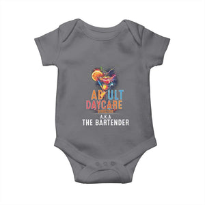 Funny Adult Daycare Director Aka The Bartender Baby Onesie TS09 Charcoal Print Your Wear