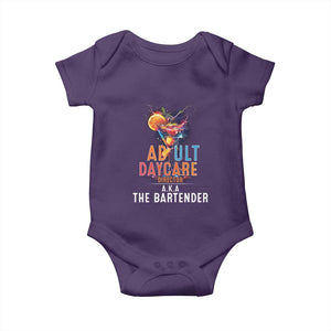 Funny Adult Daycare Director Aka The Bartender Baby Onesie TS09 Purple Print Your Wear